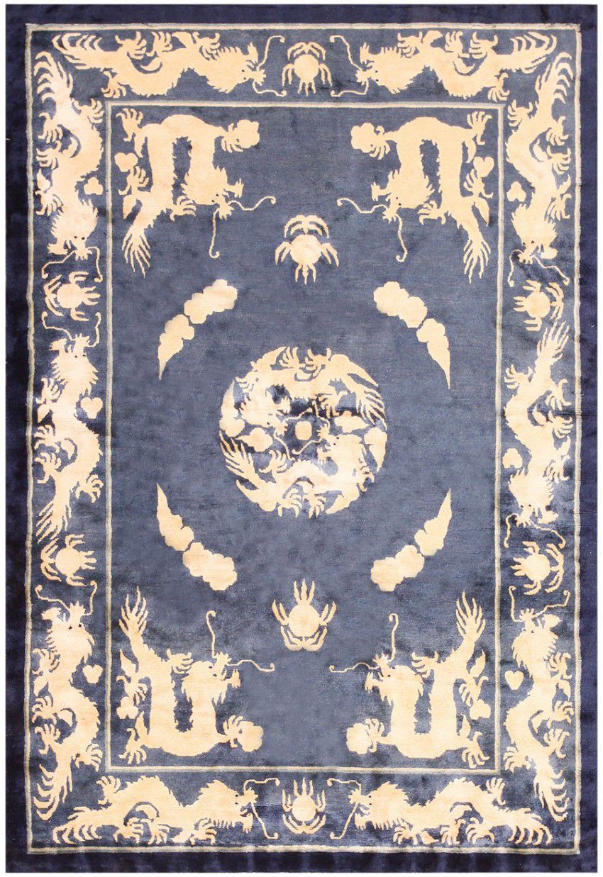 新中式古典古宅图案地毯贴图-高端定制