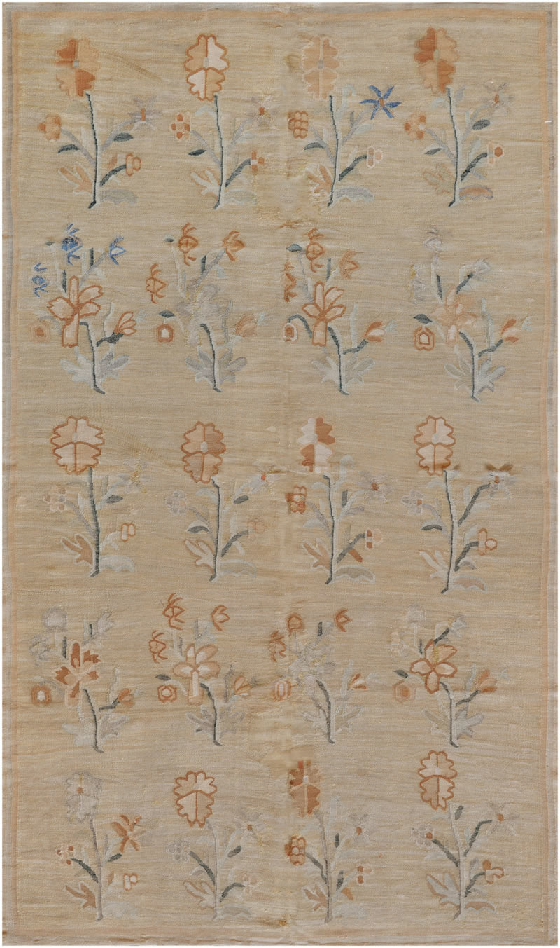 美式田园花朵图案地毯贴图-高端定制