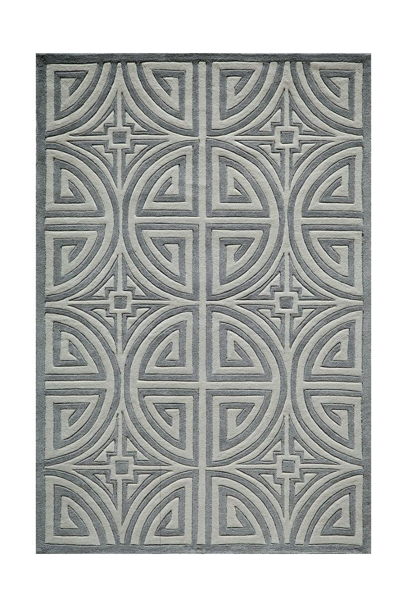 新中式灰色几何吉利图案地毯贴图