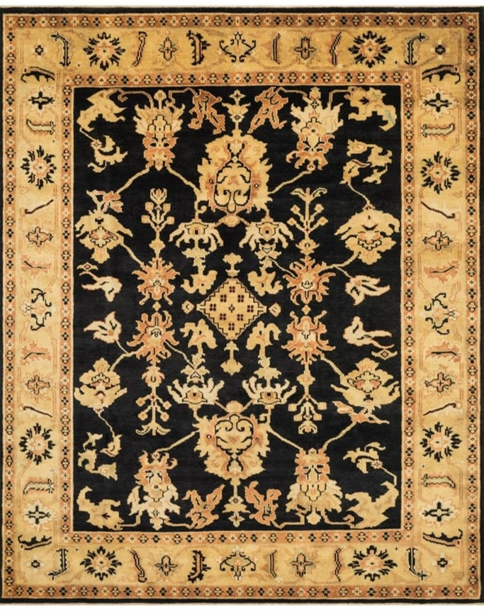 美式复古花纹图案地毯贴图-高端定制-2