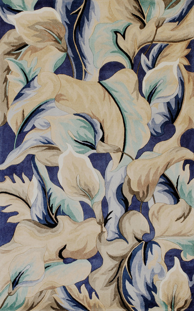 现代马蹄莲花朵图案地毯贴图