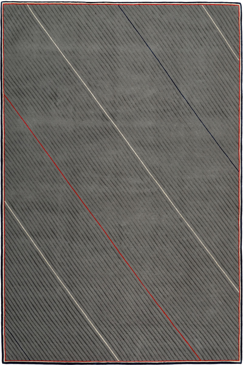 新中式灰色斜纹线条图案地毯贴图
