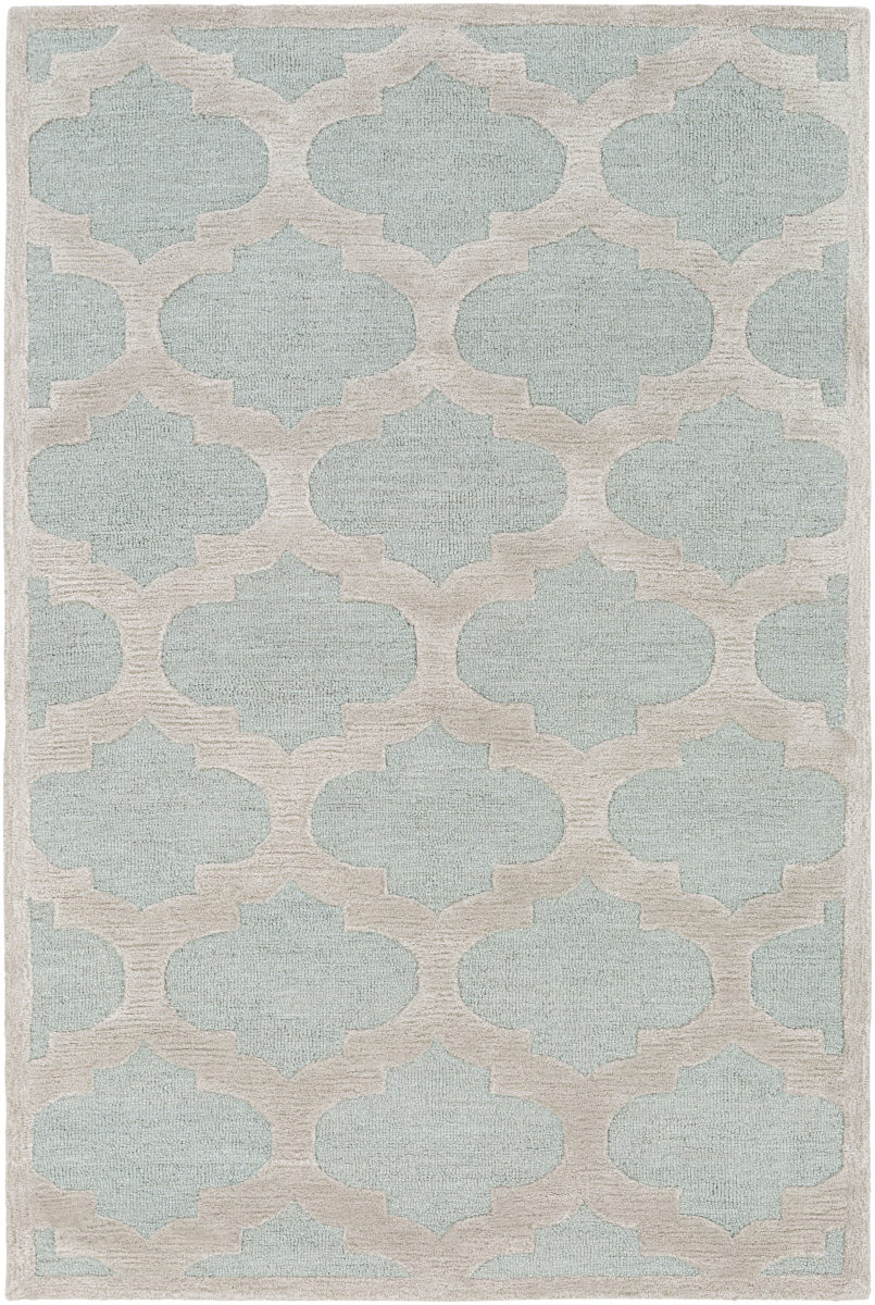 新中式蓝灰色几何图案地毯贴图