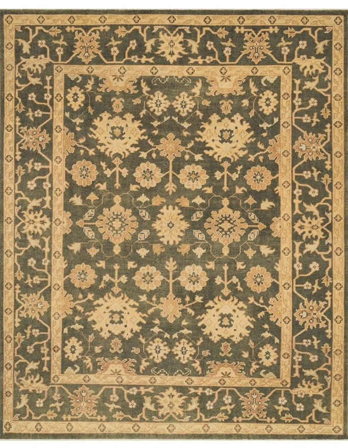 美式风格波希米亚花纹图案地毯贴图-高端定