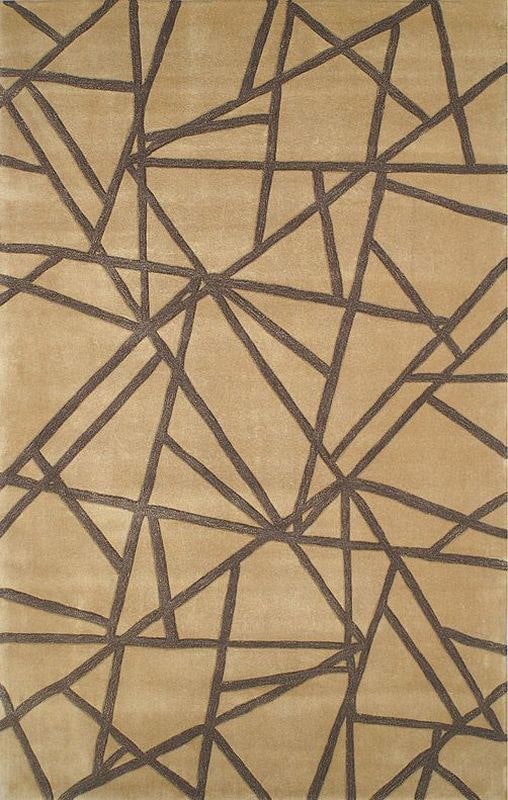 新中式土黄色几何图案地毯贴图