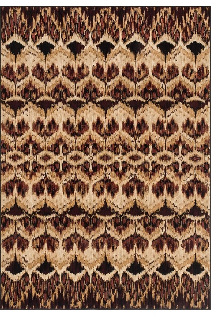 现代风格暗红色抽象图案地毯贴图-高端定制
