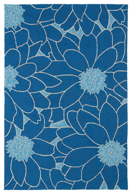 新中式蓝白色荷花花纹图案地毯贴图