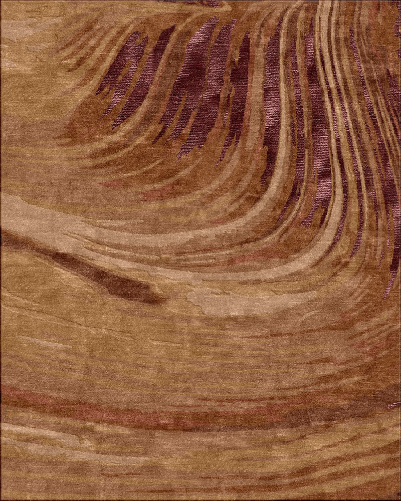 现代风格紫咖色渐变抽象图案地毯贴图-高端