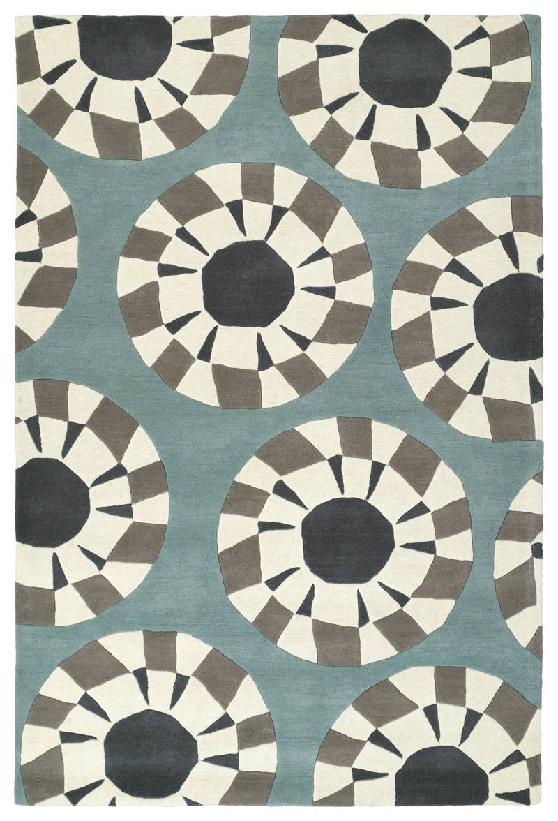 现代风格灰白色抽象花纹图案地毯贴图