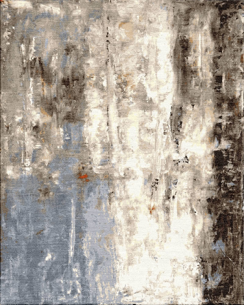 现代风格深浅咖灰色抽象图案地毯贴图-高端