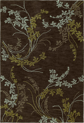美式风格深咖色花纹图案地毯贴图