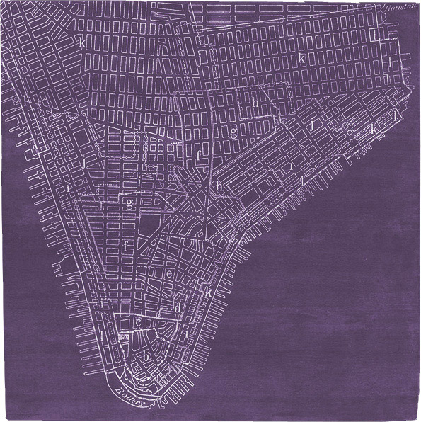 现代风格紫色地图图案地毯贴图