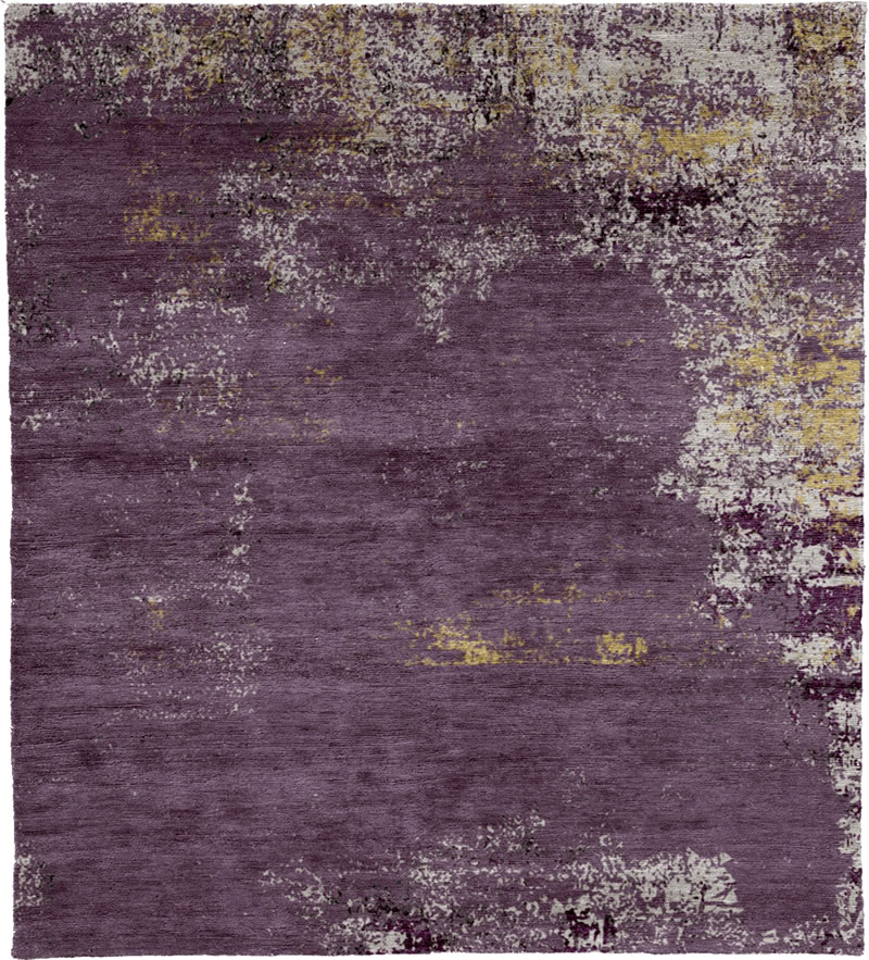 现代风格紫灰白色抽象图案地毯贴图-高端定