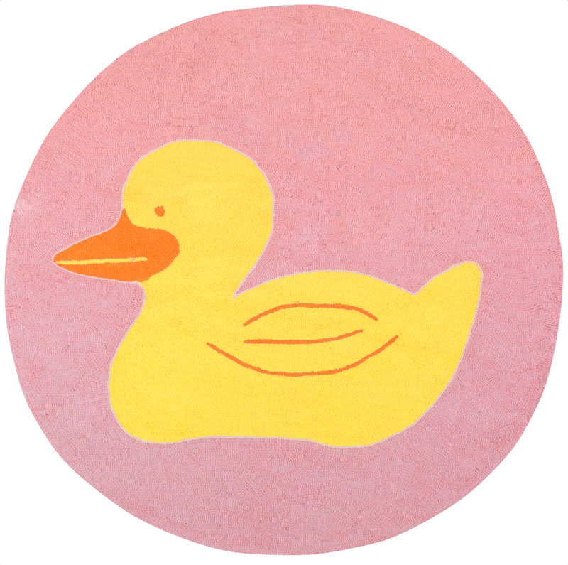 现代风格鸭子图案儿童地毯贴图-3