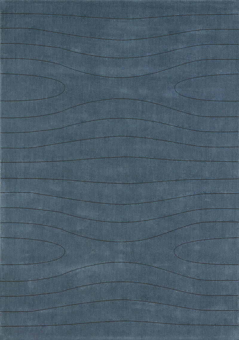 现代风格墨灰色几何黑色线条图案地毯贴图