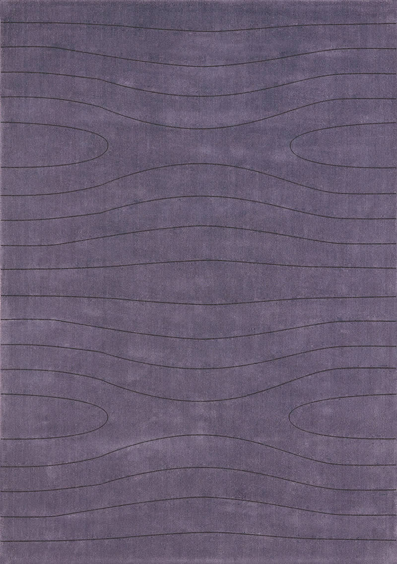 现代风格紫色几何黑色线条图案地毯贴图