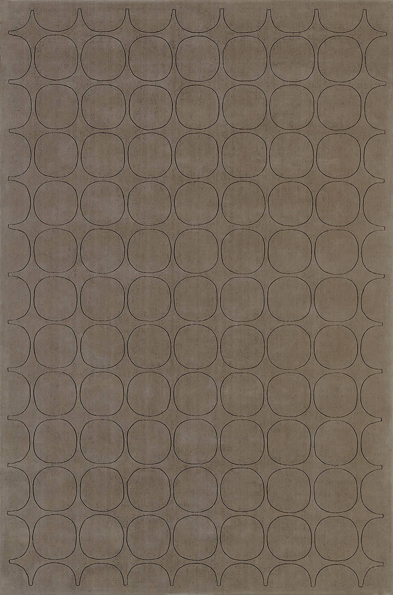 新中式风格浅灰咖色几何图案地毯贴图