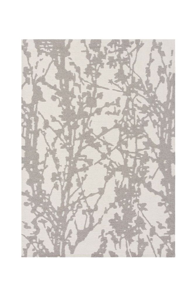 现代风格灰白树枝图案地毯贴图