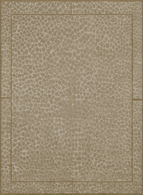 新中式浅咖色不规则图案地毯贴图