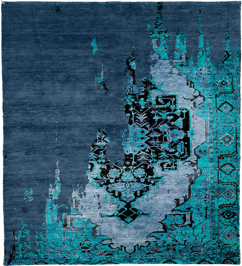 现代美式创意传统花纹图案地毯贴图-高端定