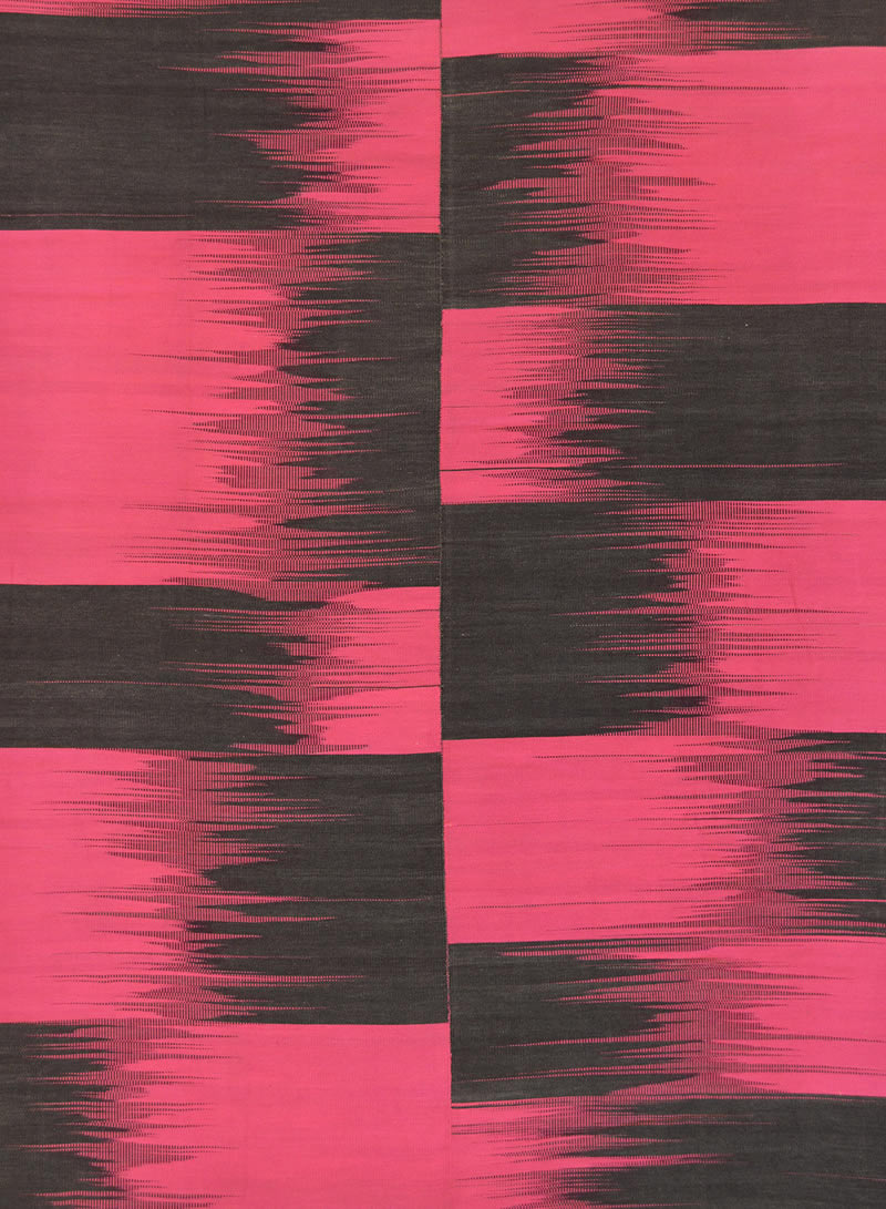 现代风格黑灰粉色几何图案地毯贴图