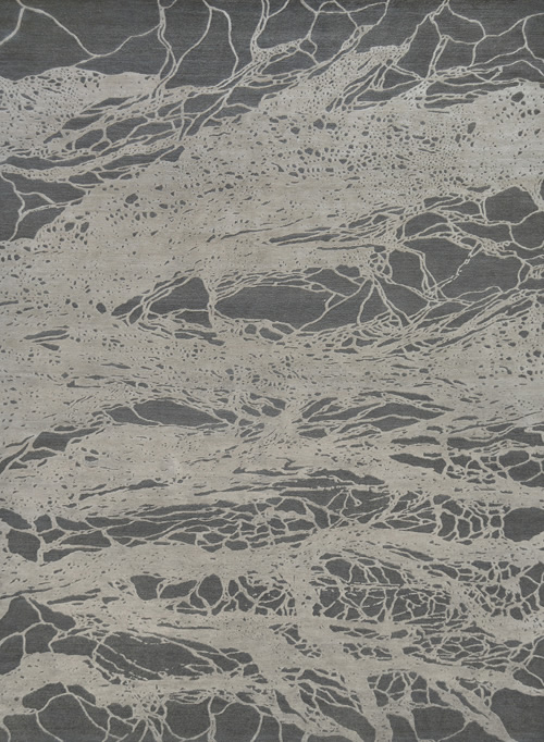 现代风格深浅灰色河流图案地毯贴图