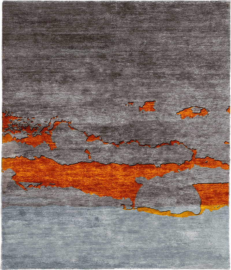 现代风格深浅灰色抽象图案地毯贴图-高端定