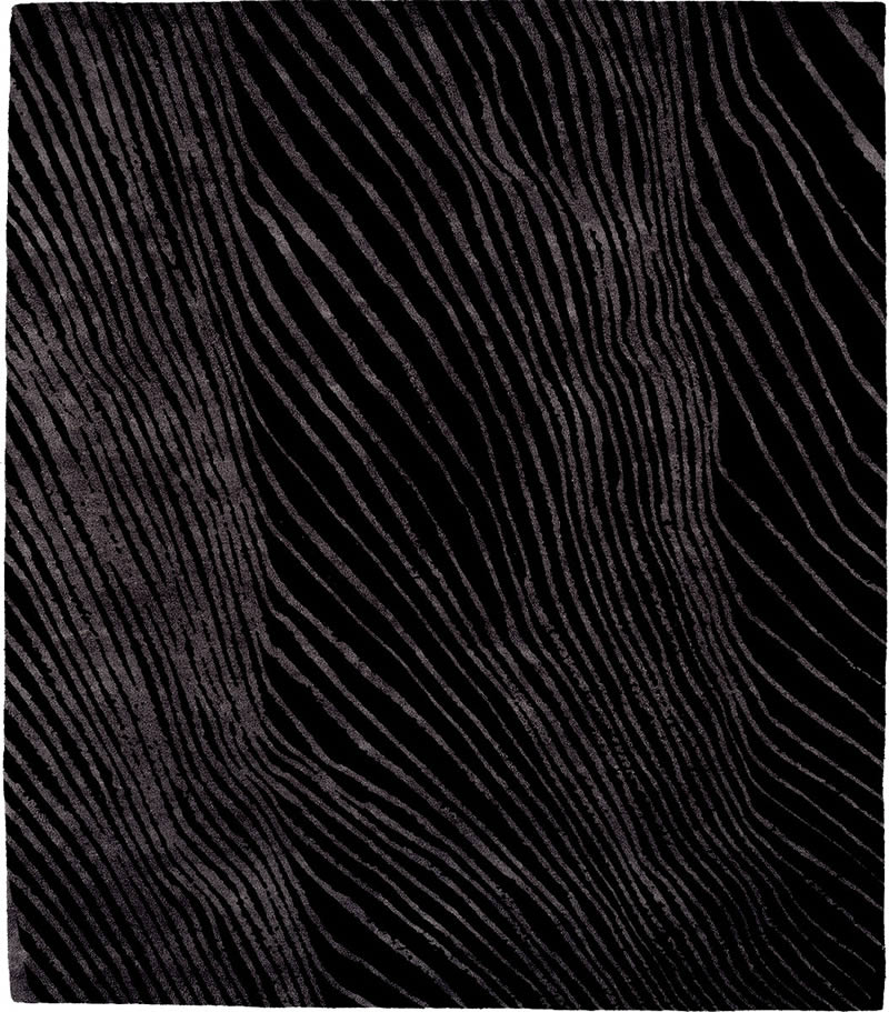 现代风格黑灰色抽象图案地毯贴图-高端定制