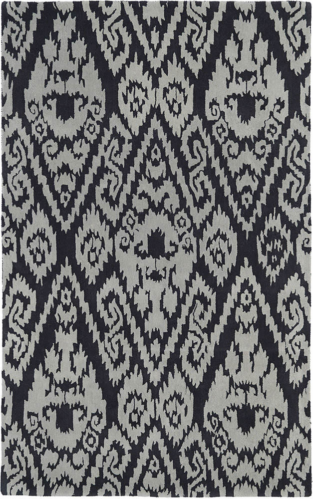 现代美式黑灰色几何花纹图案地毯贴图