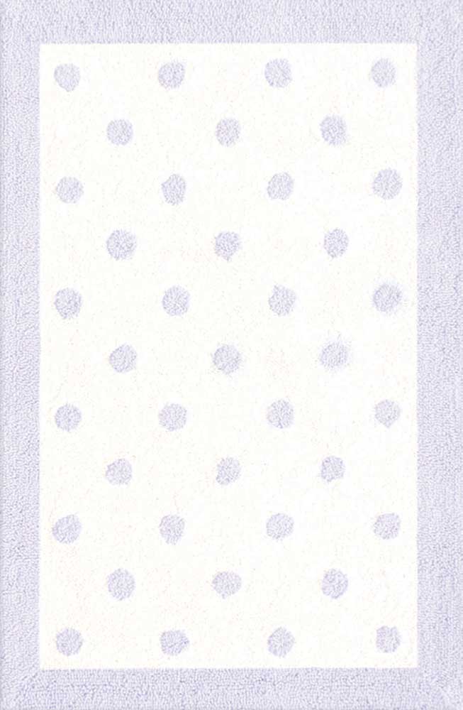现代风格浅紫白色圆点图案儿童地毯贴图