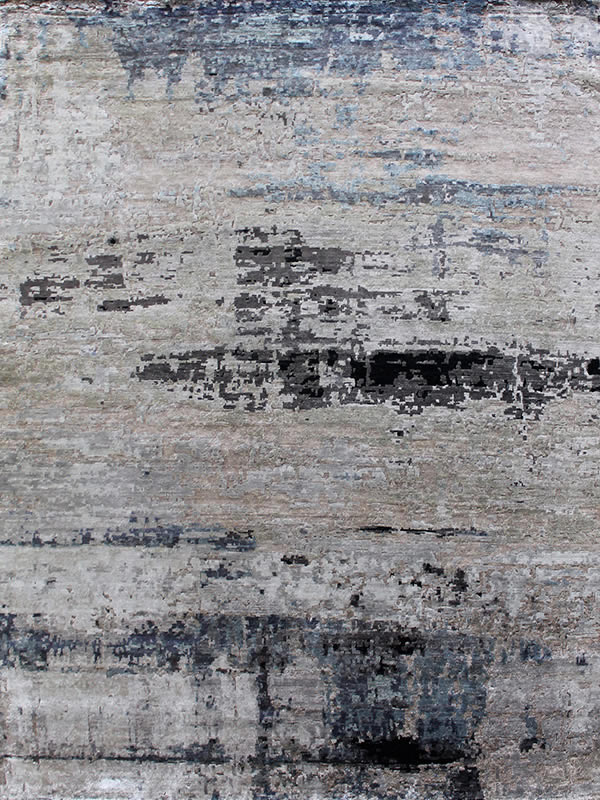 现代风格深浅灰蓝色抽象图案地毯贴图-高端定制