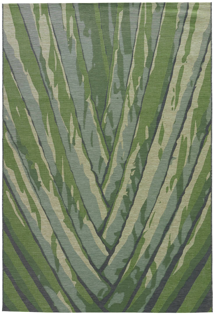 现代风格绿色剑麻植物图案地毯贴图