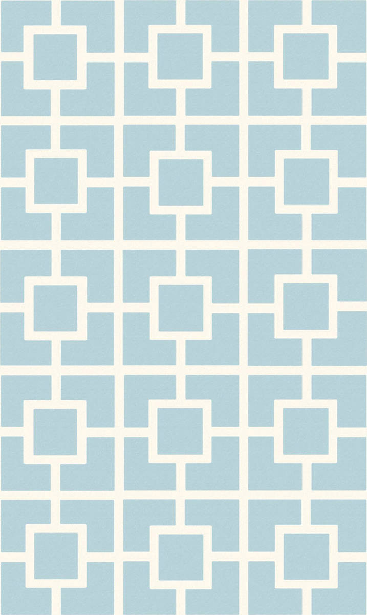 现代风格蓝白色简单几何图案地毯贴图