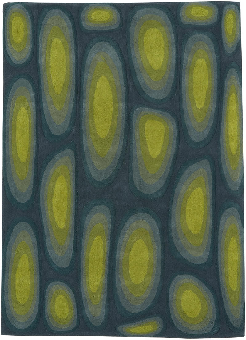 现代风格灰黄色简单抽象图案地毯贴图