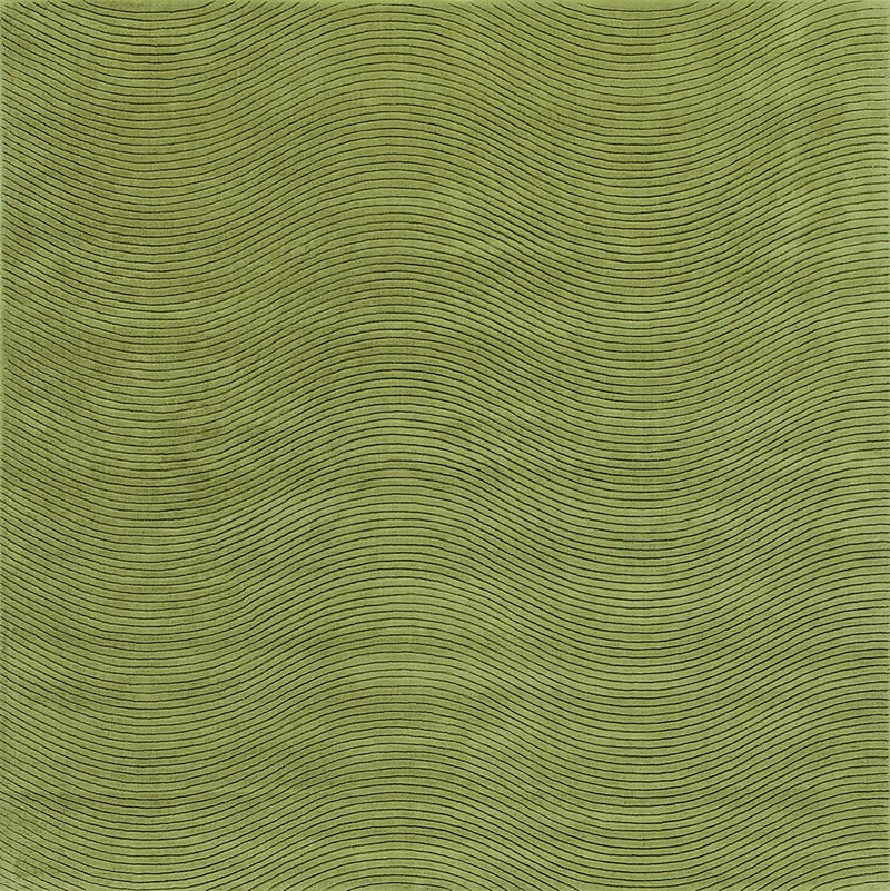 现代风格绿色剪花波纹图案地毯贴图