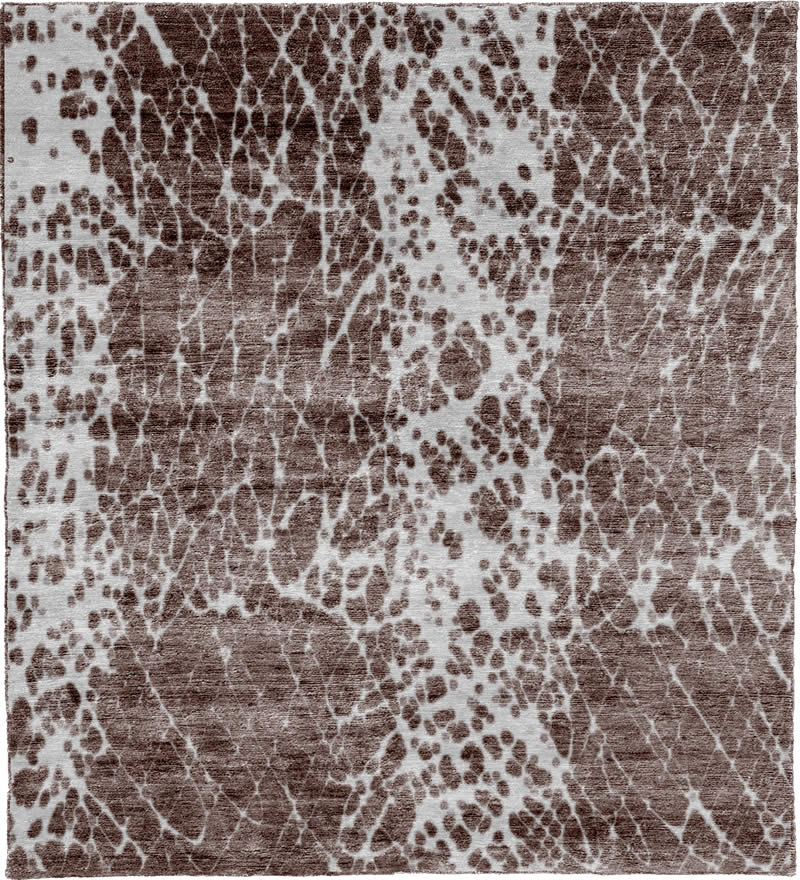 现代风格灰紫白色抽象图案地毯贴图-高端定制