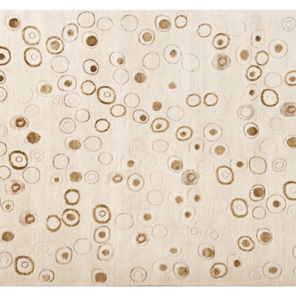 现代风格浅咖色圆点图案地毯贴图