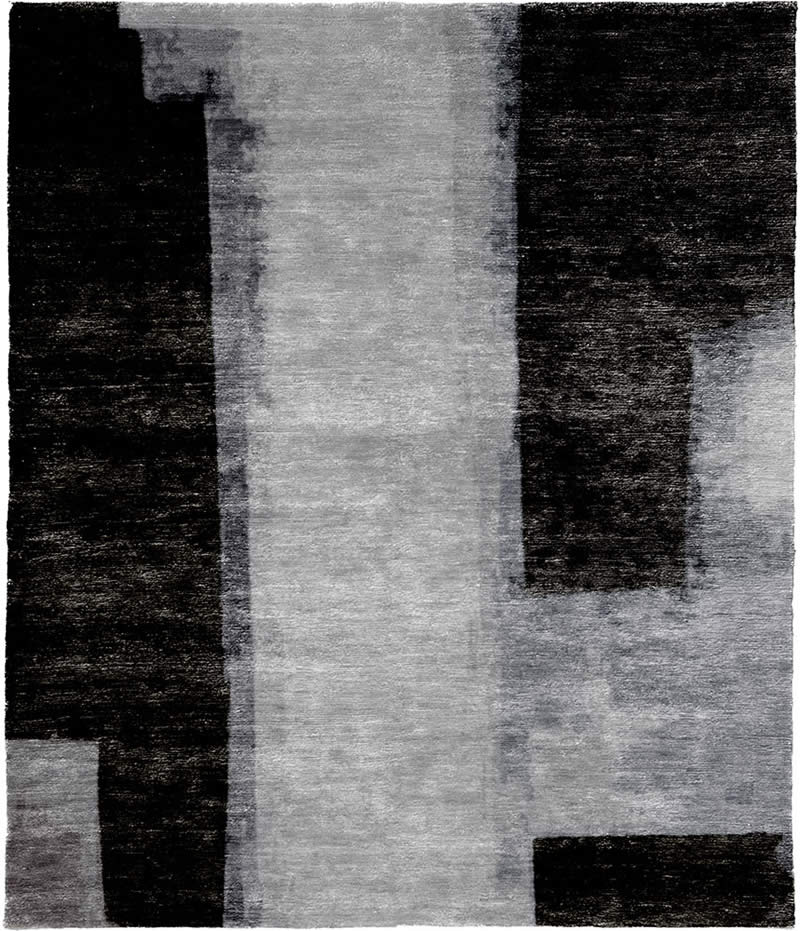 现代风格简约灰黑色简单图案地毯贴图
