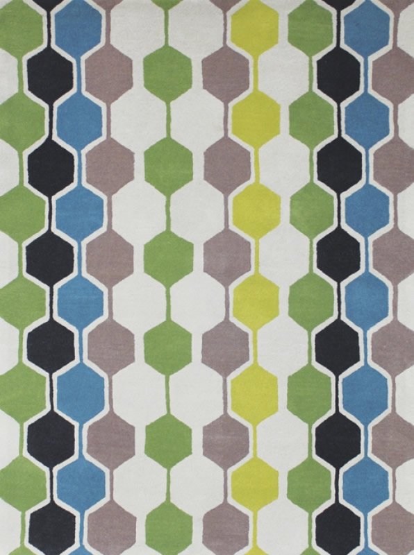 北欧风格六角图案几何图案地毯贴图