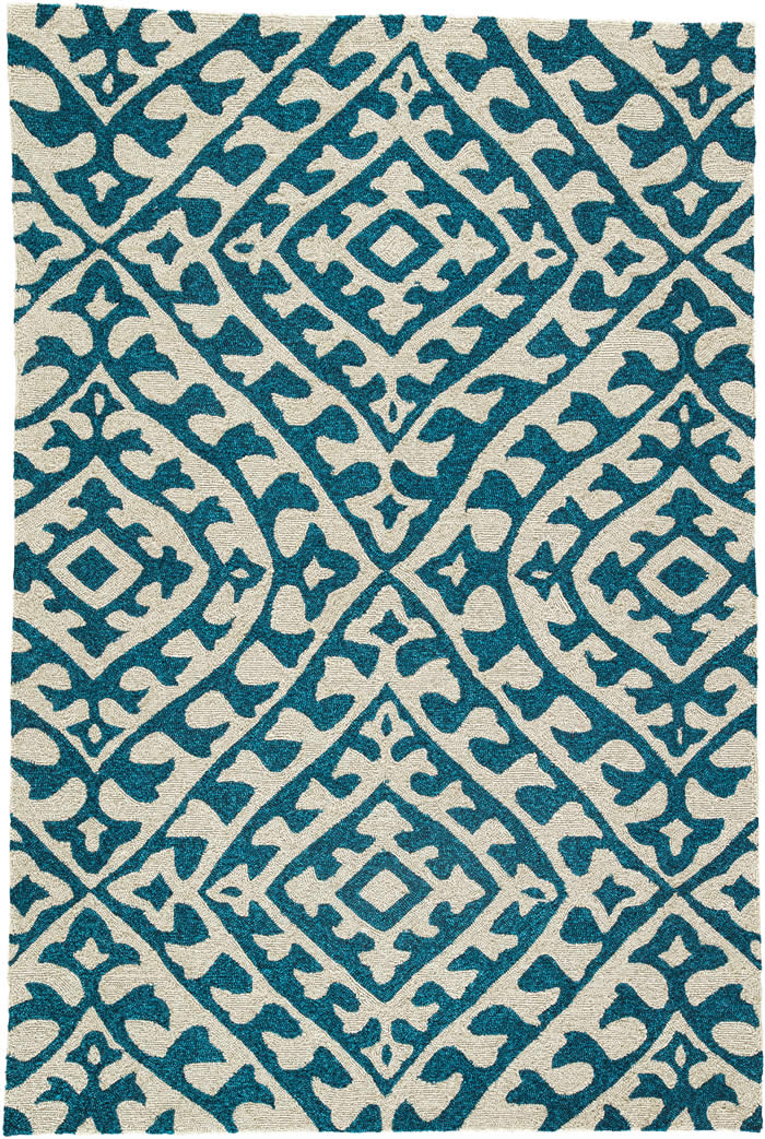 现代风格青蓝白色简单几何图案地毯贴图