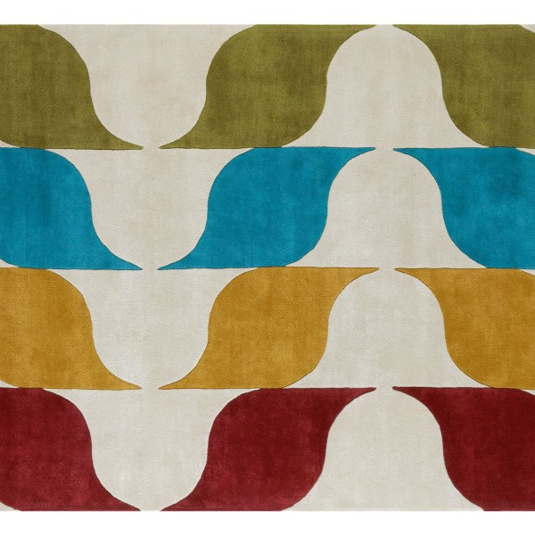 现代风格彩色简单图案地毯贴图
