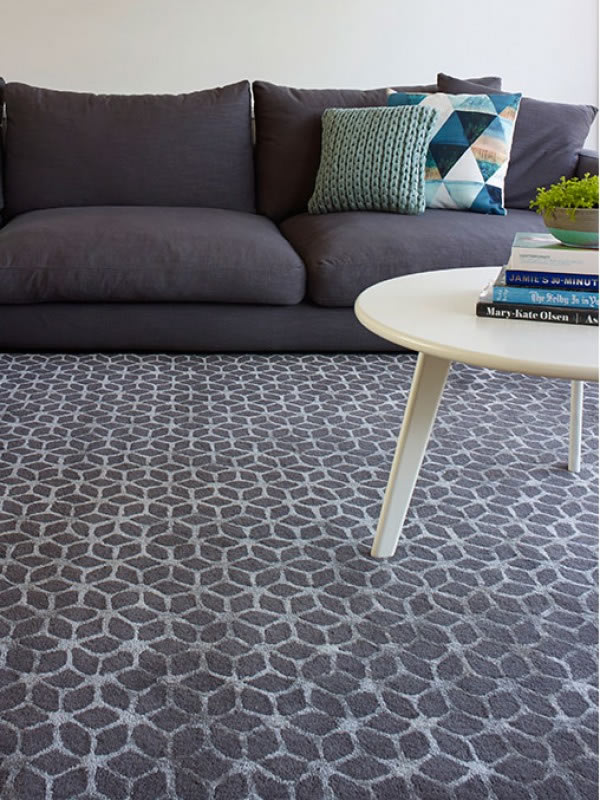 现代风格灰墨色几何图形图案地毯贴图