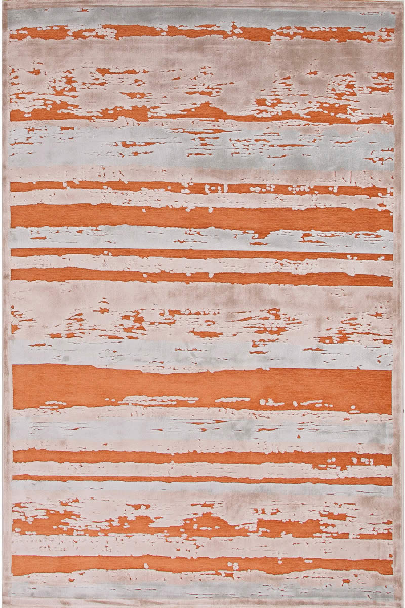 现代风格橘黄色抽象图案地毯贴图