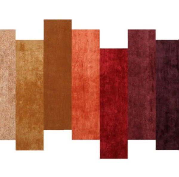 现代风格橘红紫条纹色图案地毯贴图