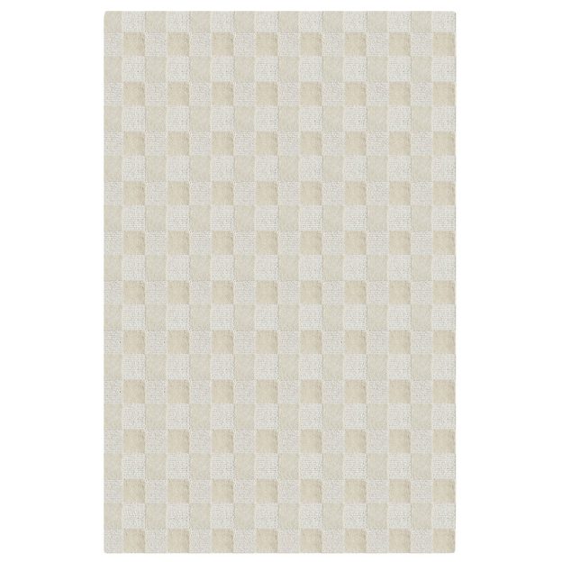 现代风格白咖色正方形图案地毯贴图