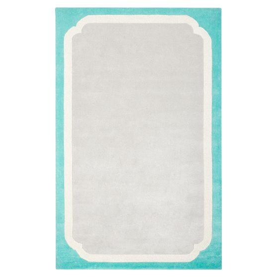 现代风格青灰色简单图案儿童地毯贴图