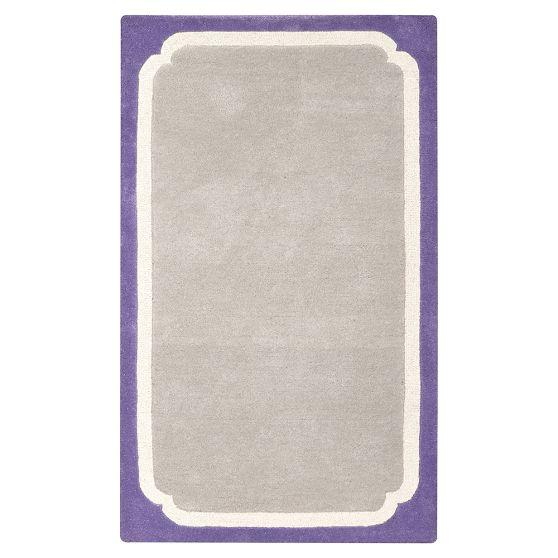 现代风格紫灰色简单图案儿童地毯贴图