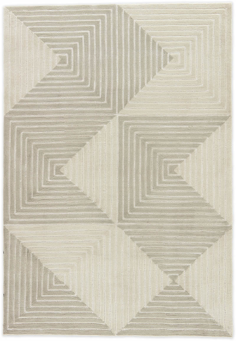 现代风格灰白色回字形图案地毯贴图