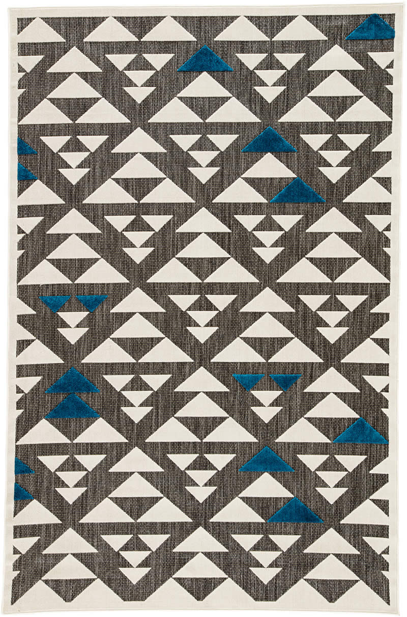 现代风格白灰色三角图案地毯贴图