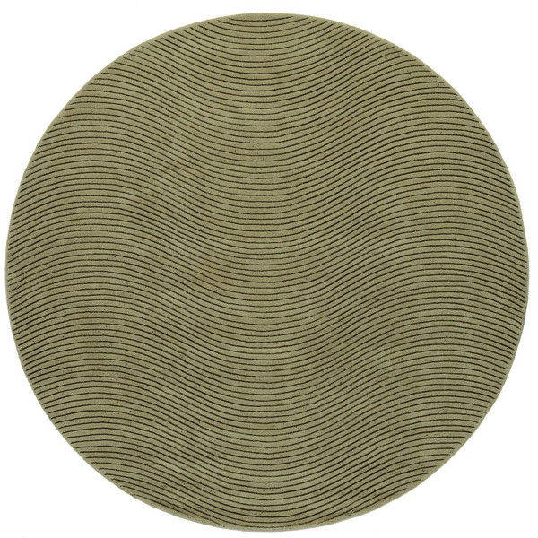 现代风格灰绿色波纹纹理图案圆形地毯贴图